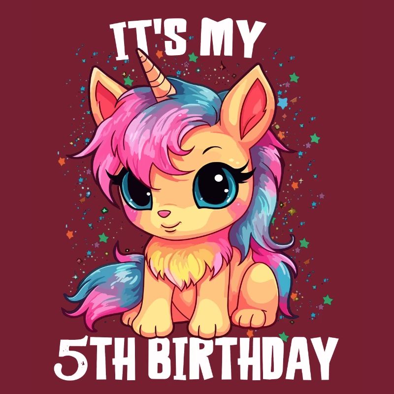 5 Jahre Mädchen Geburtstag Geschenk Einhorn