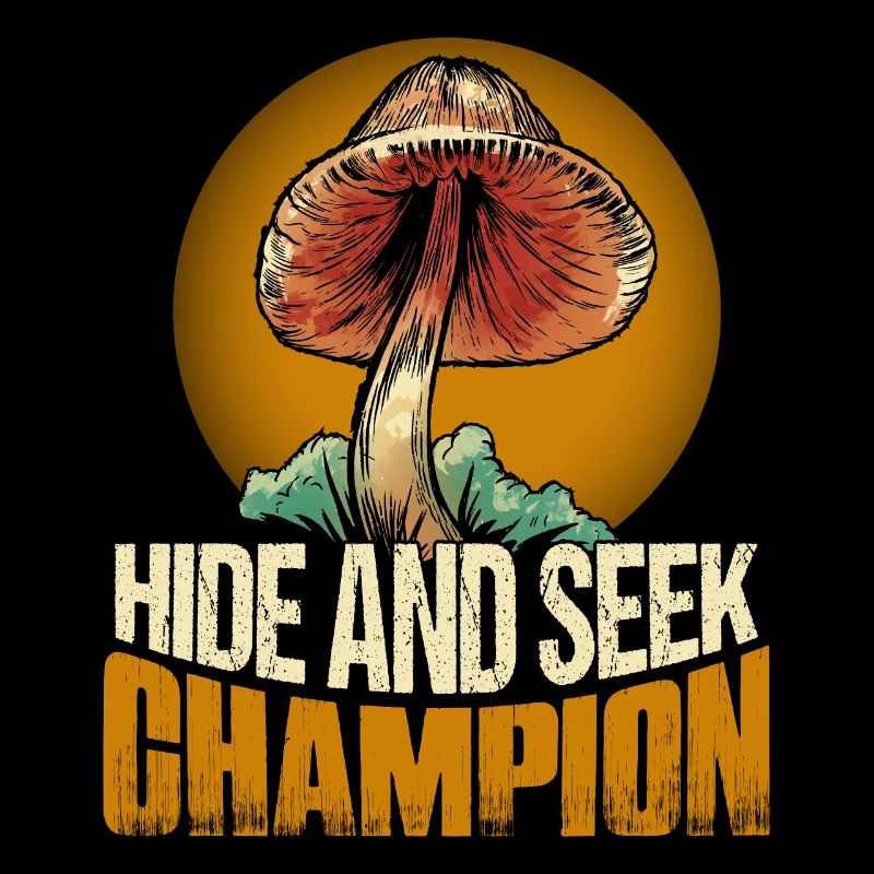 Champignon mycologue champion de cache-cache