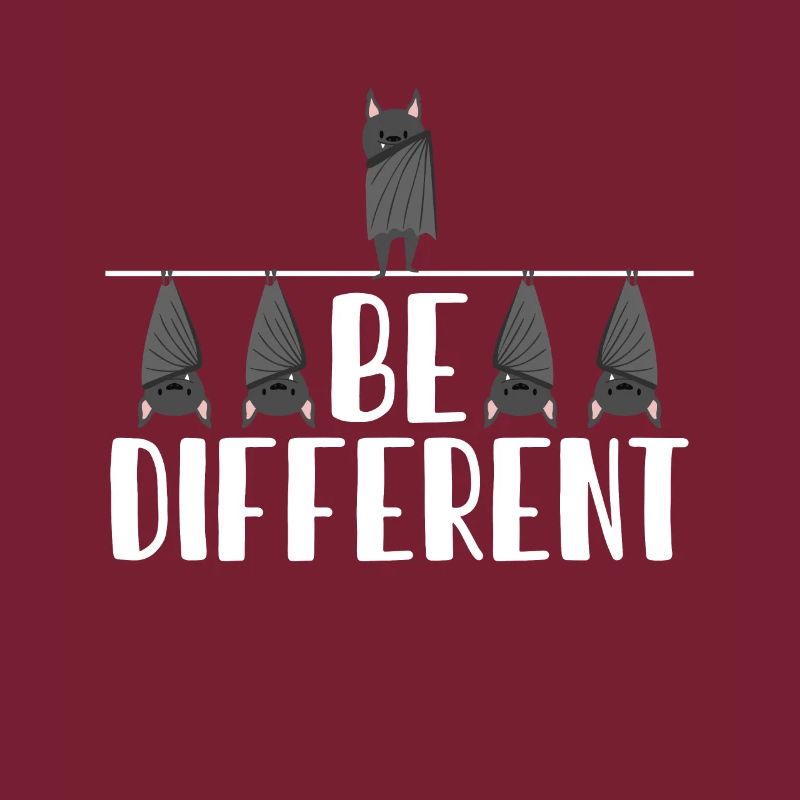 Be Different Bat Saying Bat Lover Fun