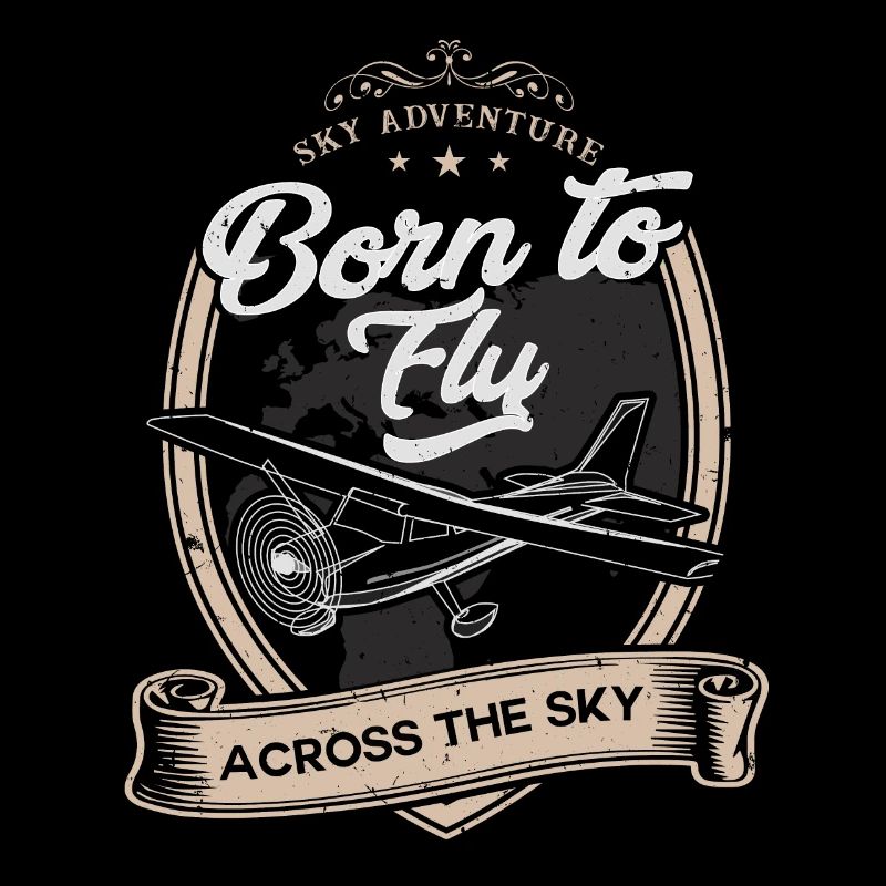 Né pour voler à travers le ciel T-shirt