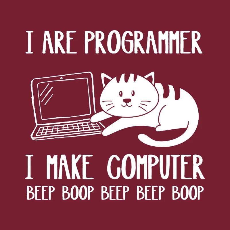 I Are Programmer Cat I Make Computer Beep Boop