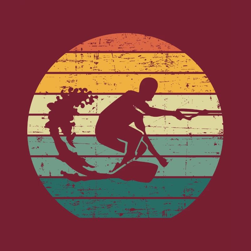 Retro Wakeboard Sunset Wakeboarder Wakeboarding