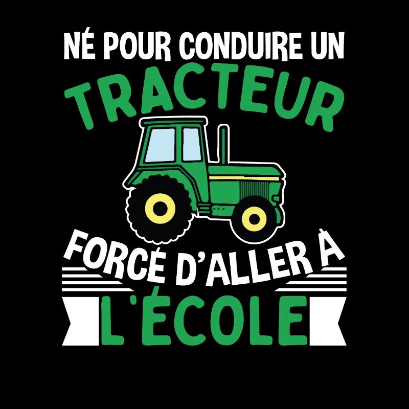 Forcé D'aller À L'école Cadeau Tracteur