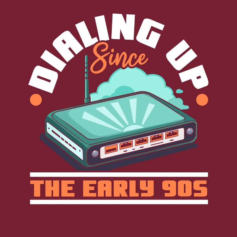 Dial Up Internet Connection 90's Computer Jokes