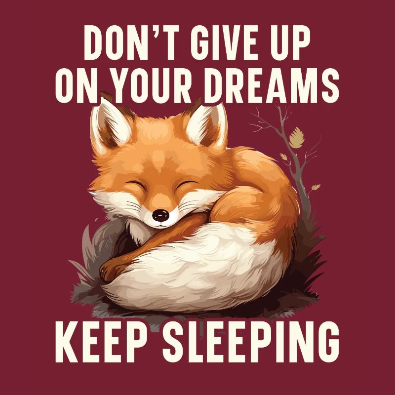 Sleeping Fox Sleepyhead Napping Sleep Fox Lover