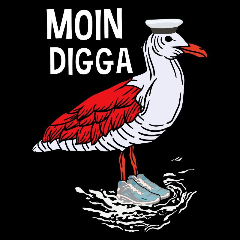 Moin Digga Seagull North German Low German saying