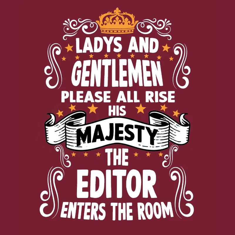 Editor T witziges Spruch Motiv Editor