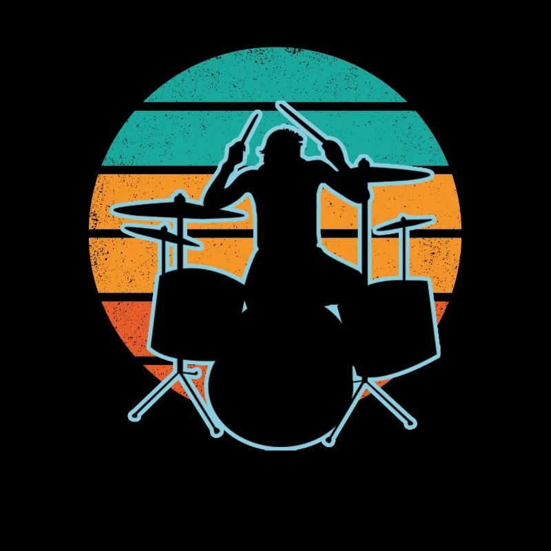 Drummer and drums