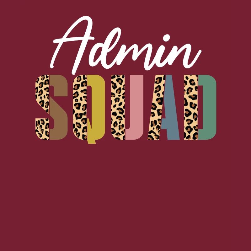 Admin squad leopard print