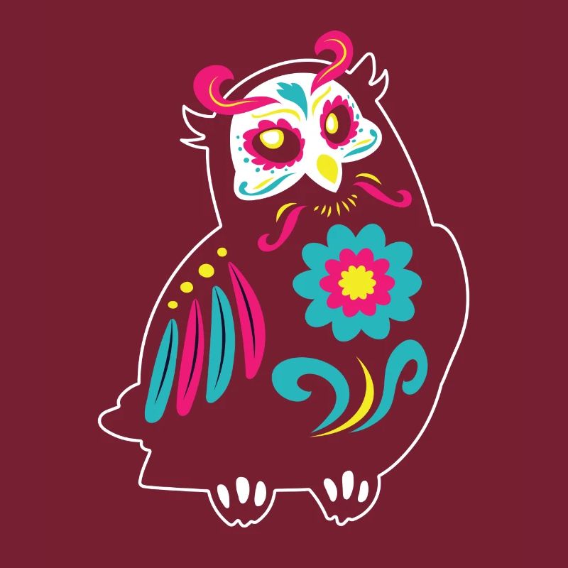 Dia de Los Muertos Eule Eulen Mexiko