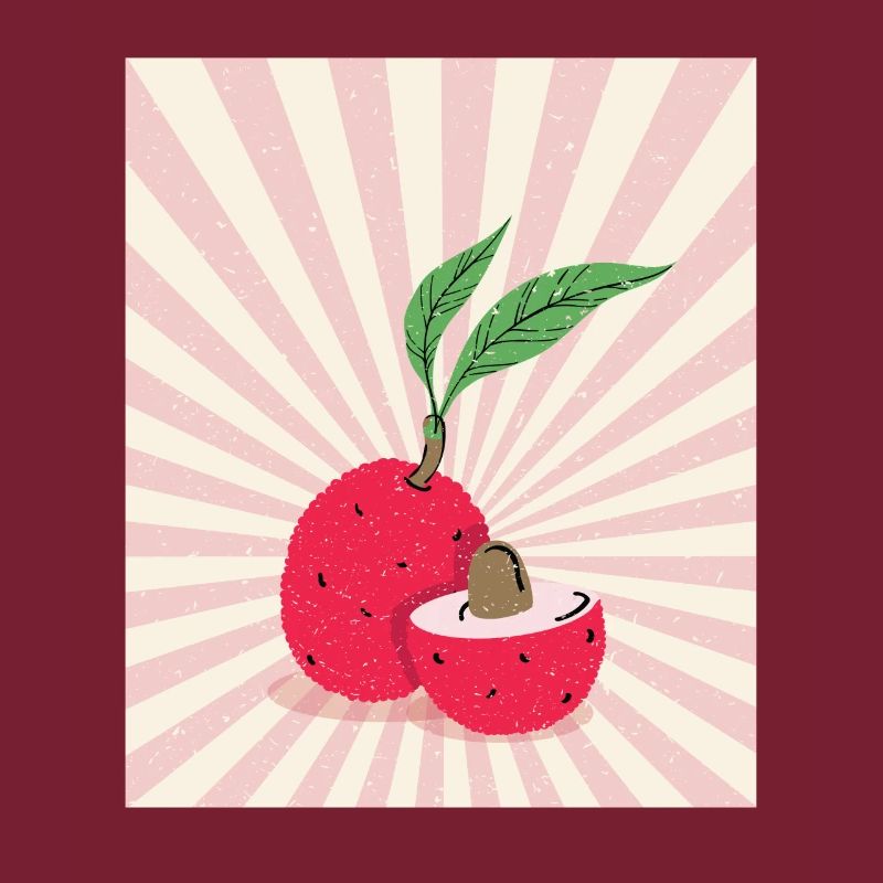 Lychee Retro Lychee Exotic Fruit