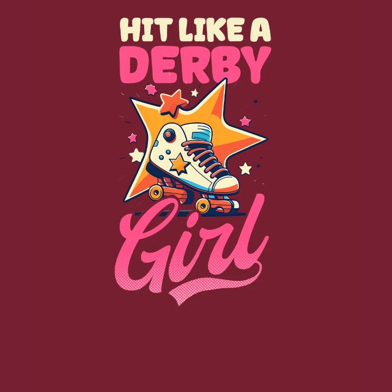 Roller Derby Hit wie ein Derby-Mädchen