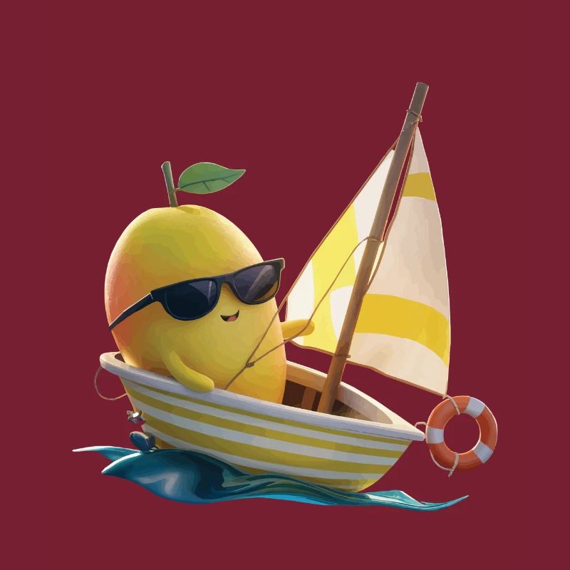 Obst Mango Bootfahren Geschenk