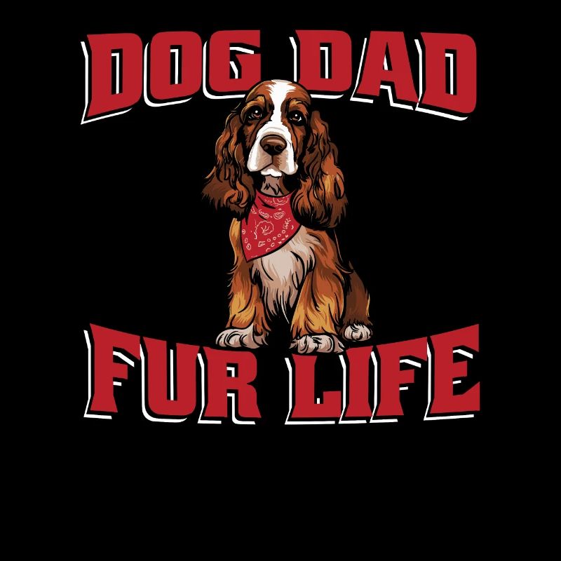 Cocker Spaniel Dog Dad For Life