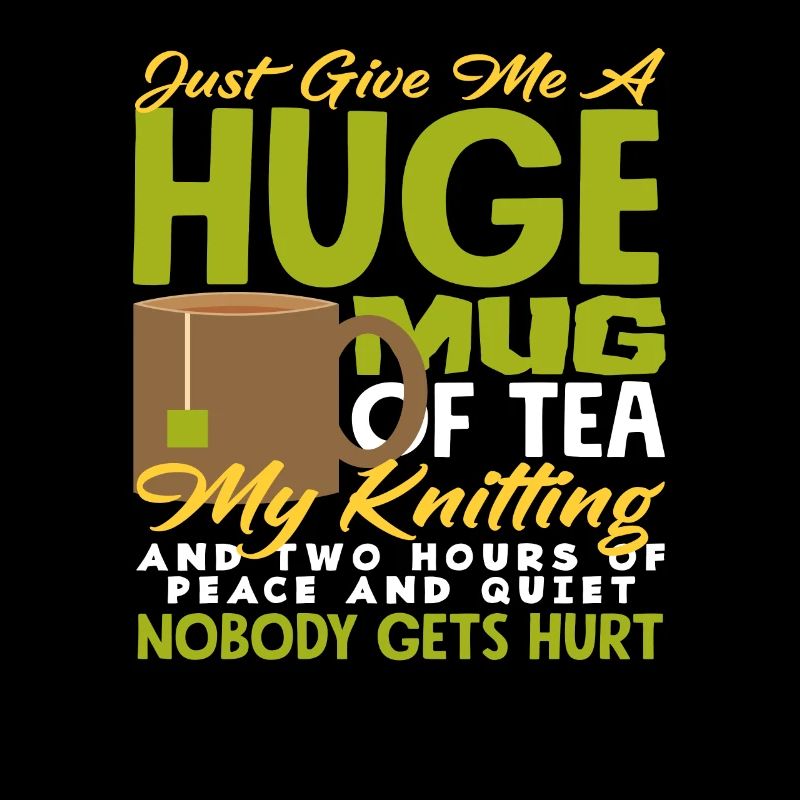 Knitting, tea and rest for harmony