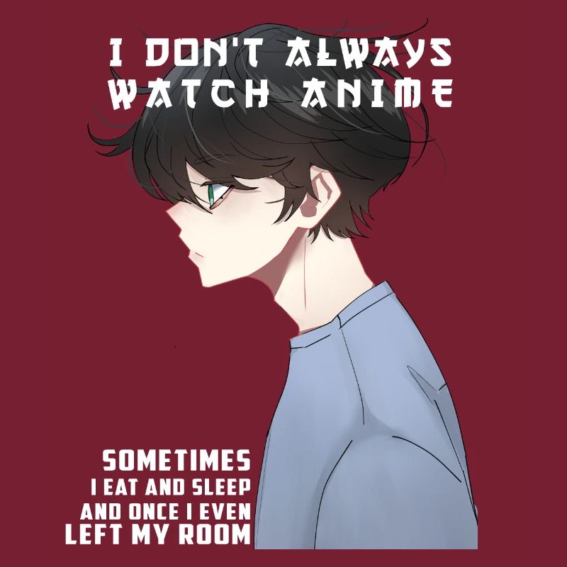 Anime Adolescent Garçon Regarde Anime