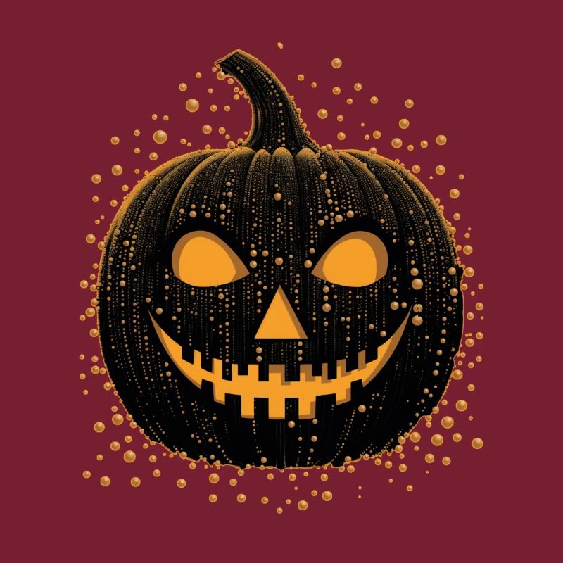 Unheimliche schwarze Jackolantern