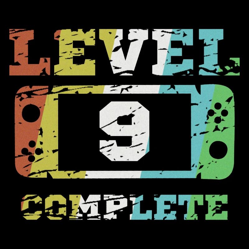 9. Geburtstag Level 9 Geschenk