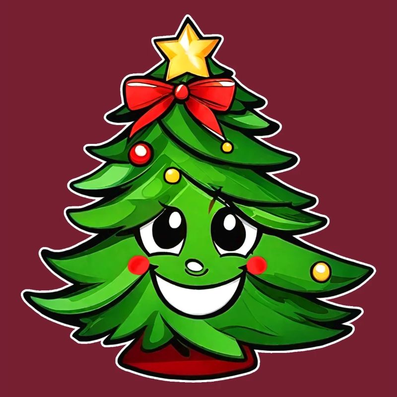 Niedlicher Weihnachtsbaum mit Stern