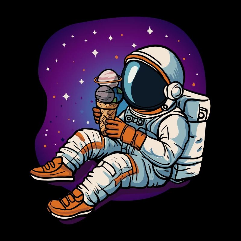 Astronaut Sonnensystem Planeten Eis Eiskugeln