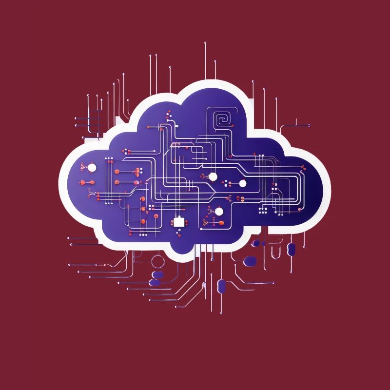 Cloud-Computing-Computerelektronik-Schaltung