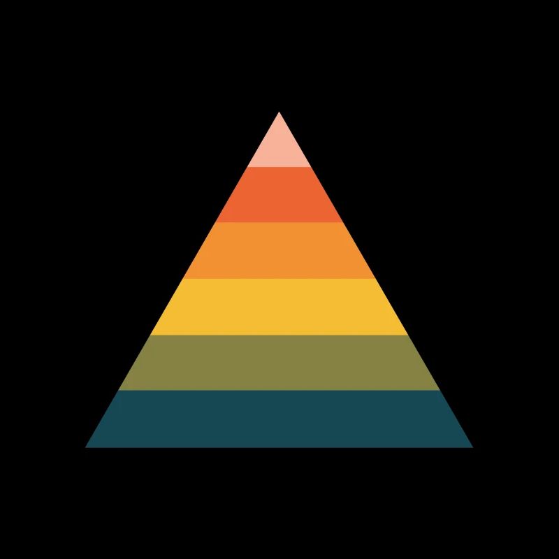 Rainbow pyramid
