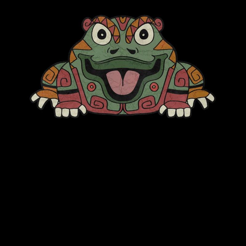 Grenouille aztèque Maya Inca Toltèques