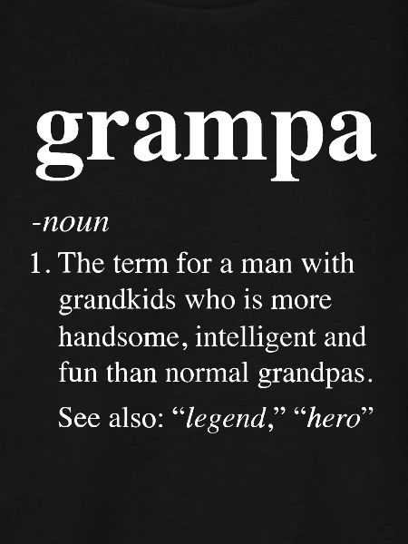 Mens Grampa Definition Funny Dictionary Entry foru