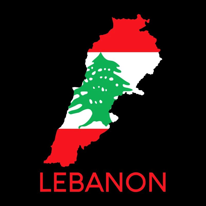Libanon Flagge Zeder Beirut Libanesisch Arabisch Ara