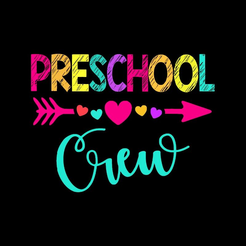 Vorschul-Crew-Lehrer 1. Schultag