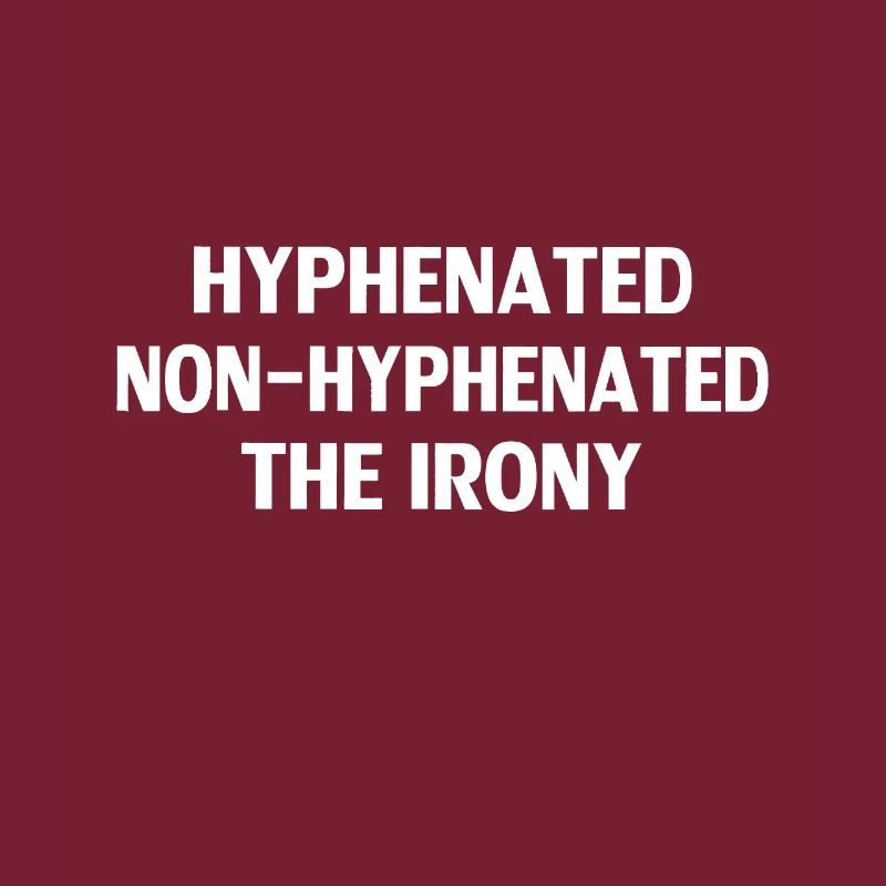 Trattino senza trattino L'ironia