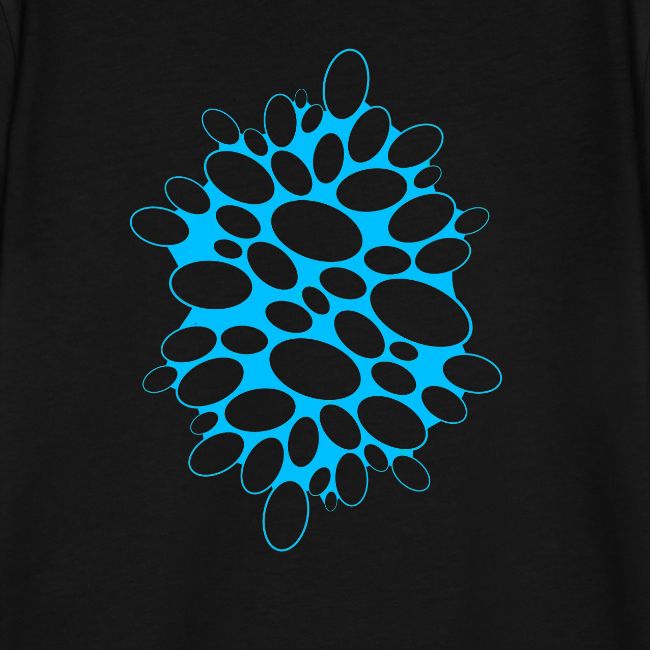 T-shirt coussin de mode miroir de sorcière Halloween bleu