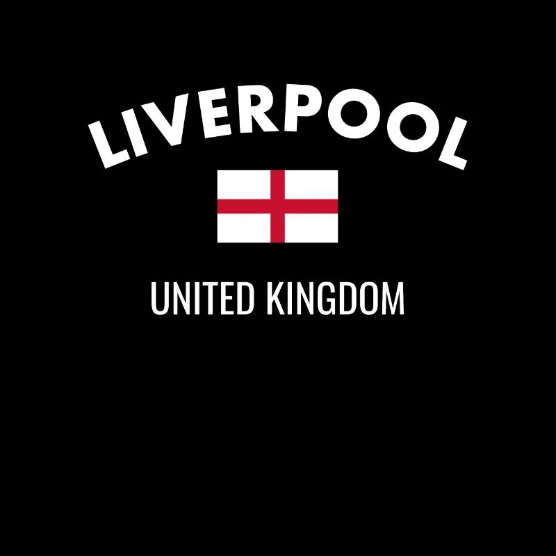 Liverpool Angleterre Anglais Drapeau Anglais