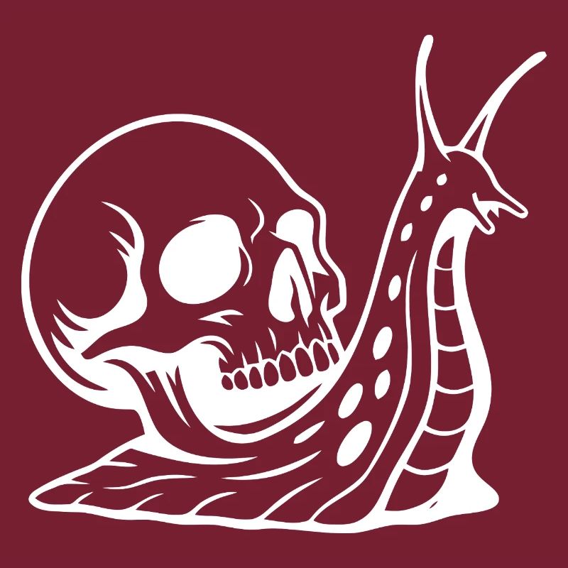 Gothic Totenschädel mit Schlangen-Design