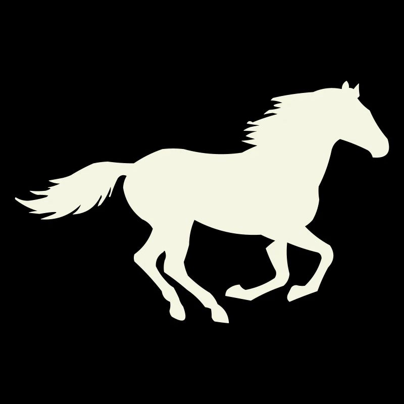 Jumping Stallion Silhouette
