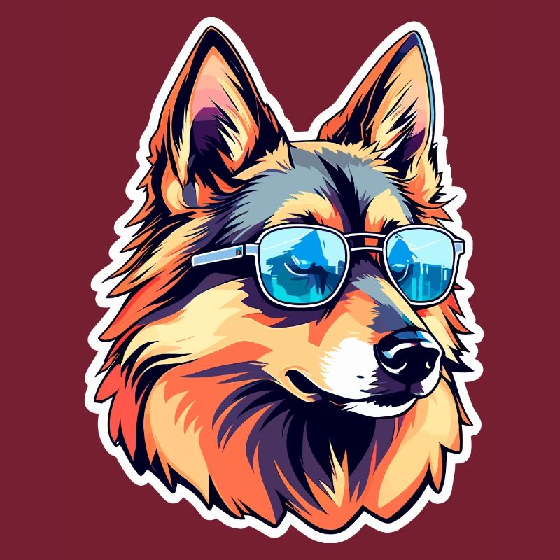 German Shepherd Illustration