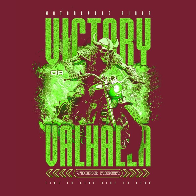 Motorrad Nordische Wikinger Sieg Oder Walhalla