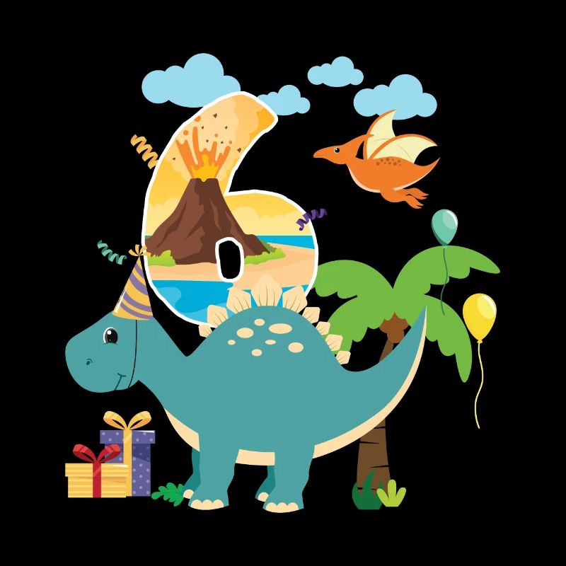 6th Birthday Brachiosaurus Dinosaur Gift