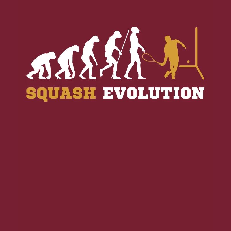 Squash Squashspieler Evolution Geschenk