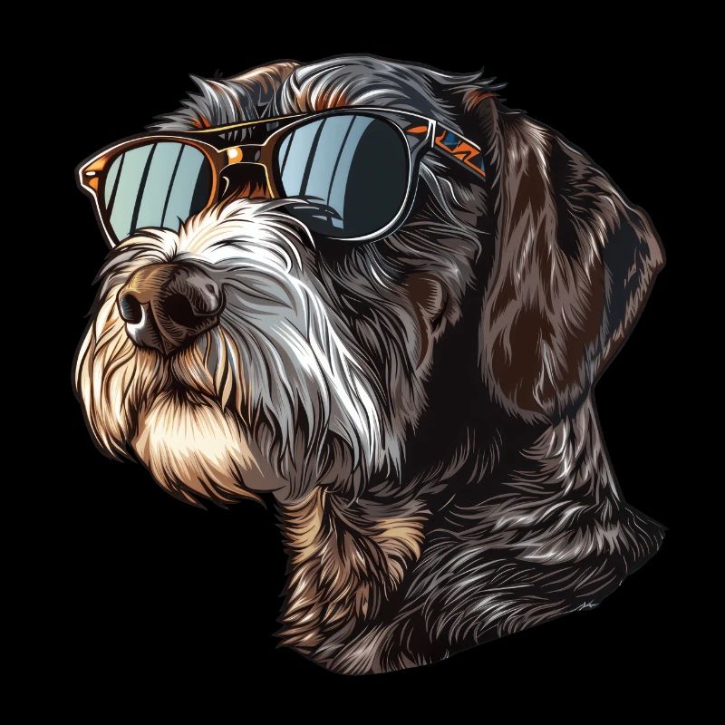 Deutsch Drahthaar, German Wirehaired Pointer, Hund