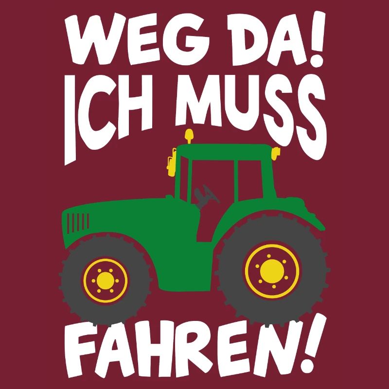 Weg da ich muss Traktor fahren Kinder Geschenkidee