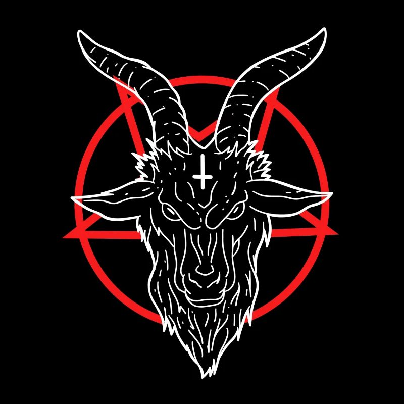 666 Satan Devil Antichrist Goat Pentagram