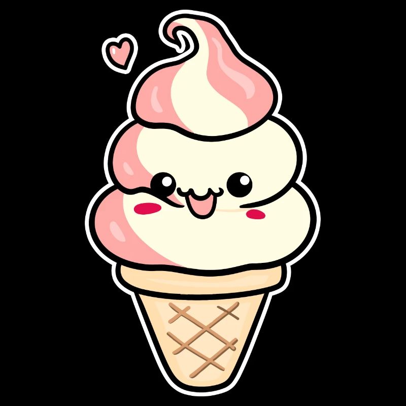 Crème glacée de dessin animé