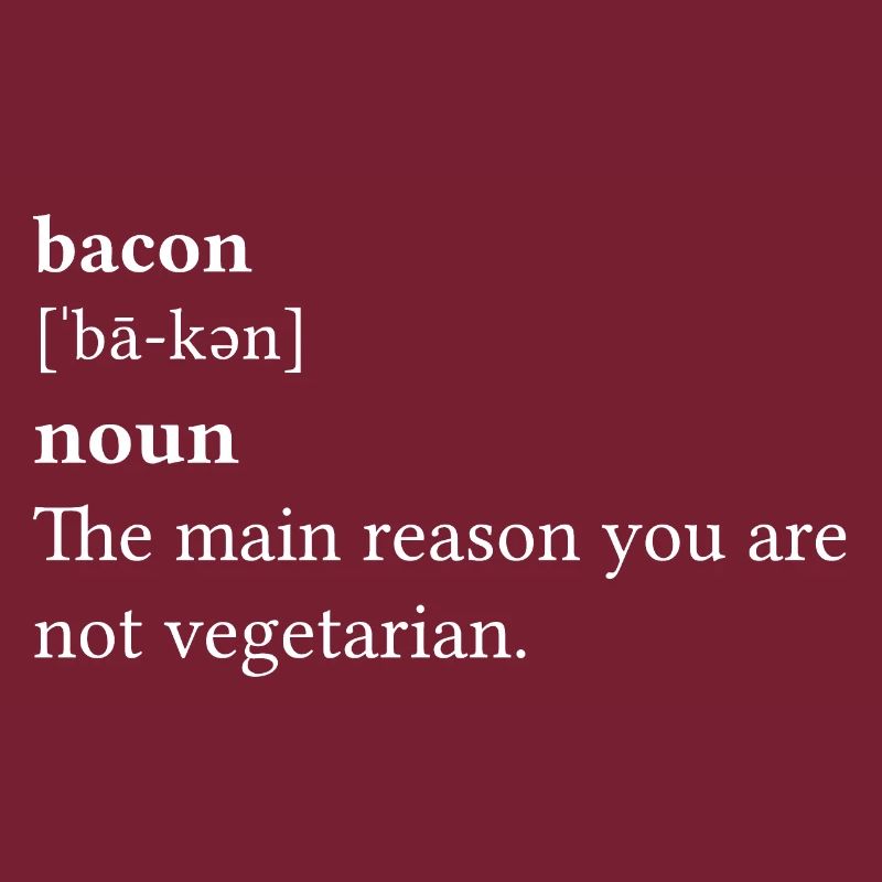 Citations Bacon le Main Reason Blanc - Idée cadeau