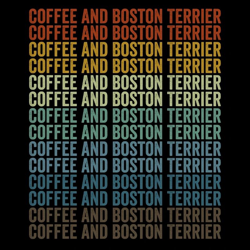 Café et Boston Terrier Boston Terrier
