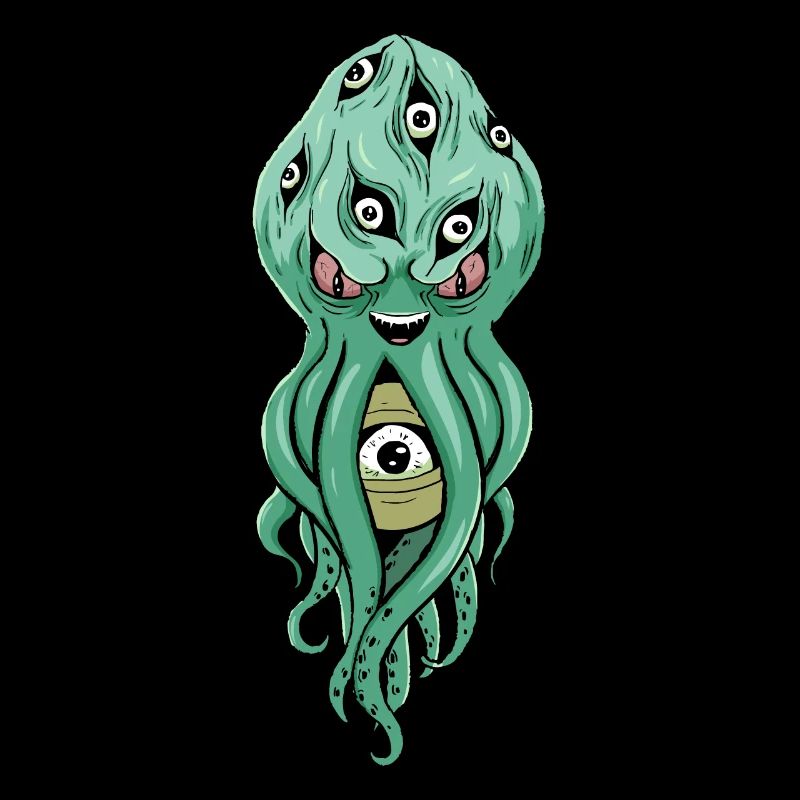 Cryptidcore Esthétique Octopus Weirdcore Globes oculaires