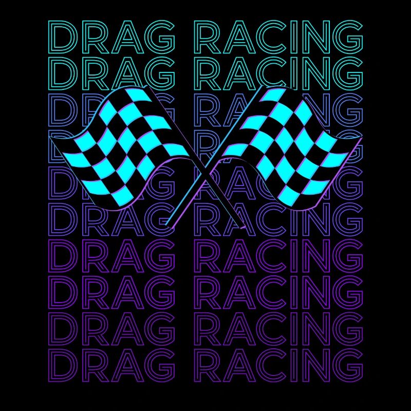 Course de dragsters Course de dragsters Racer Rétro