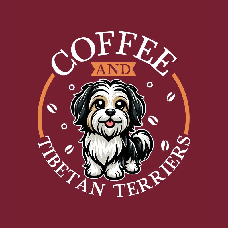 Café et terrier tibétain