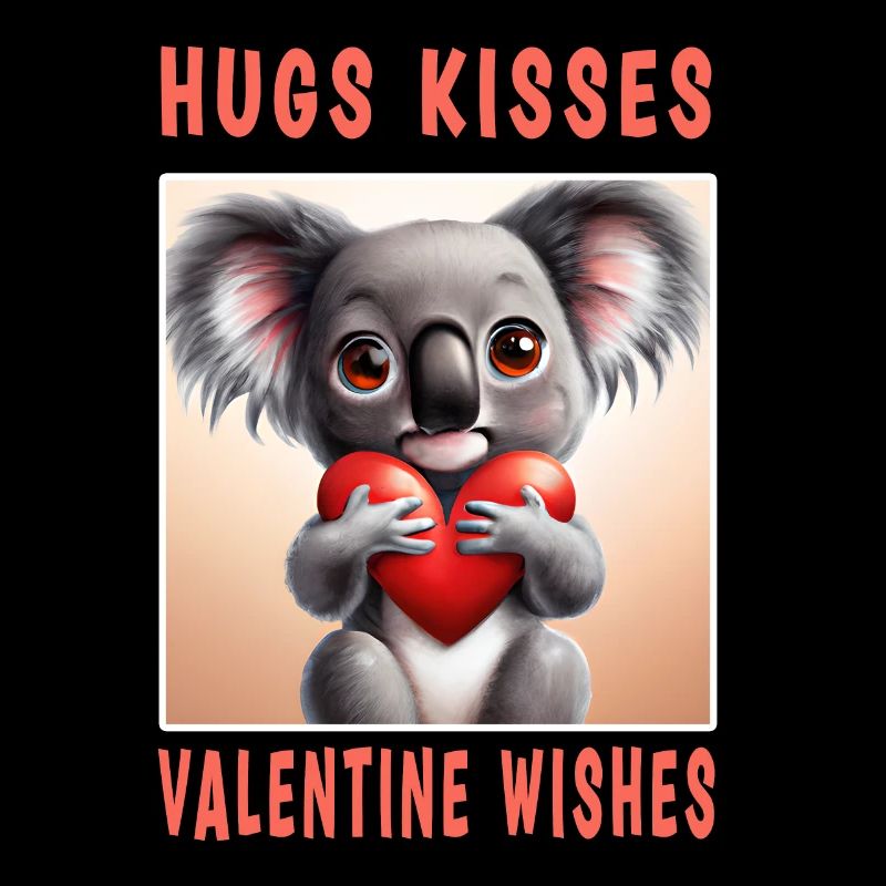 Câlins Bisous et souhaits Valentin
