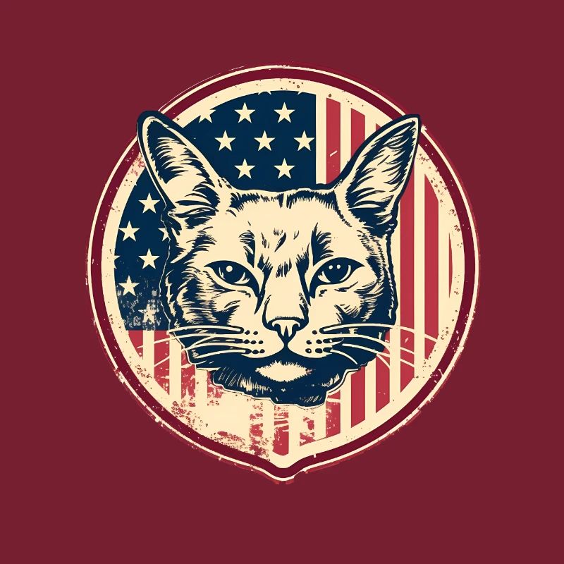 Amerikanische Vintage Katze